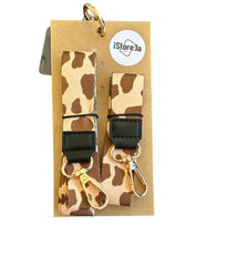 014 beige brown print Pack de Strap