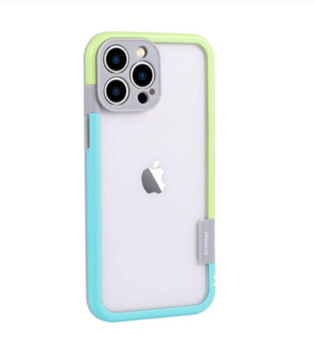 Blue-Yellow Carcasa Bumper Wolmtt (Solo Borde) iPhone 13 Pro Max