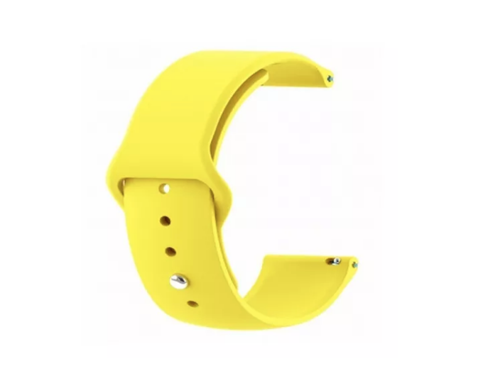 20mm M/L / Amarillo Silicon Basic para Smartwatch