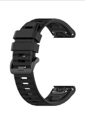 Silicona / 22mm / Black Correa para Garmin Fenix 7X