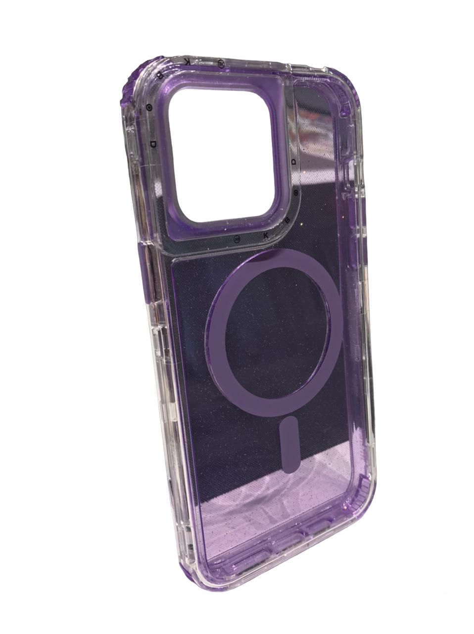 iPhone 14 Pro Max / Purple Glitter Carcasa ALL-IN-ONE para iPhone