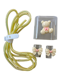 Yellow Bear Protector de Cable y Cargador