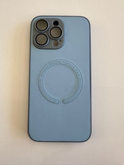 Carcasa Leather Magsafe con Protector de Camara para iPhone