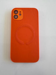 Carcasa Leather Magsafe con Protector de Camara para iPhone