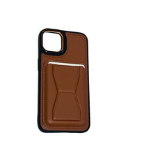 BROWN / iPhone 14 pro max Carcasa Leather Wallet