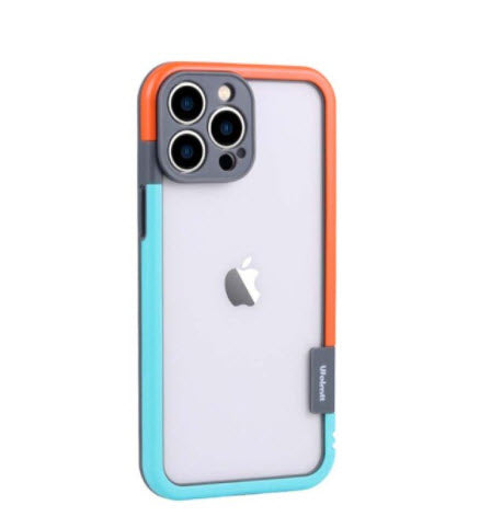 Orange-Blue Carcasa Bumper Wolmtt (Solo Borde) iPhone 13 Pro Max