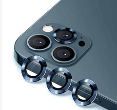 11 pro/11 pro max/12 pro (3 piezas) / Navy Blue 007 Cubre camara metalizado para iPhone