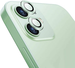 11/12 mini/12 (2 piezas) / Green 011 Cubre camara metalizado para iPhone