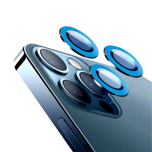 11/12 mini/12 (2 piezas) / 102 Blue Cubre camara Neon iPhone