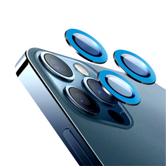 11/12 mini/12 (2 piezas) / 102 Blue Cubre camara Neon iPhone