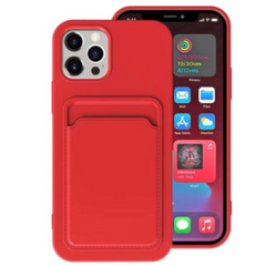 Red Carcasa Silicon Card iPhone 12 Pro Max