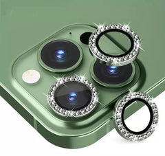 11/12 mini/12 (2 piezas) / 205 Green Cubre camara Diamonds para iPhone