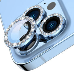 11/12 mini/12 (2 piezas) / 209 blue Cubre camara Diamonds para iPhone