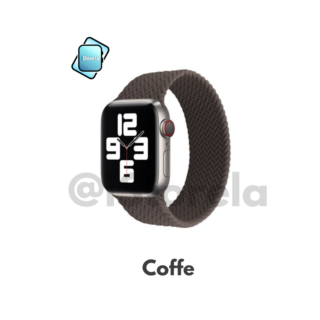 38-40-41mm Talla S / Coffe Correa Silicon Text Loop