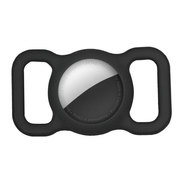 Negro Airtag Protector -Collar para mascotas-