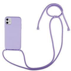 Lila Carcasa Traveler Completa con Cuerda iPhone 13 Pro Max