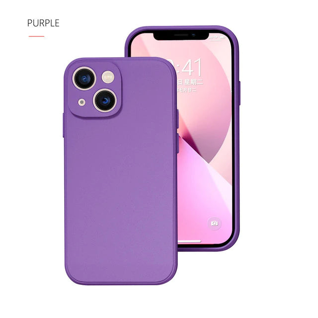 Lila Carcasa Silicone Liquid iPhone 11