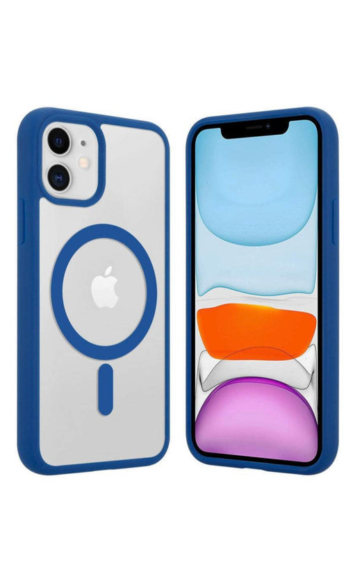 iPhone 14 Pro Max / Blue Carcasa Magsafe Borde Color Para iPhone