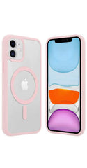 iPhone 14 Pro Max / Pink Carcasa Magsafe Borde Color Para iPhone