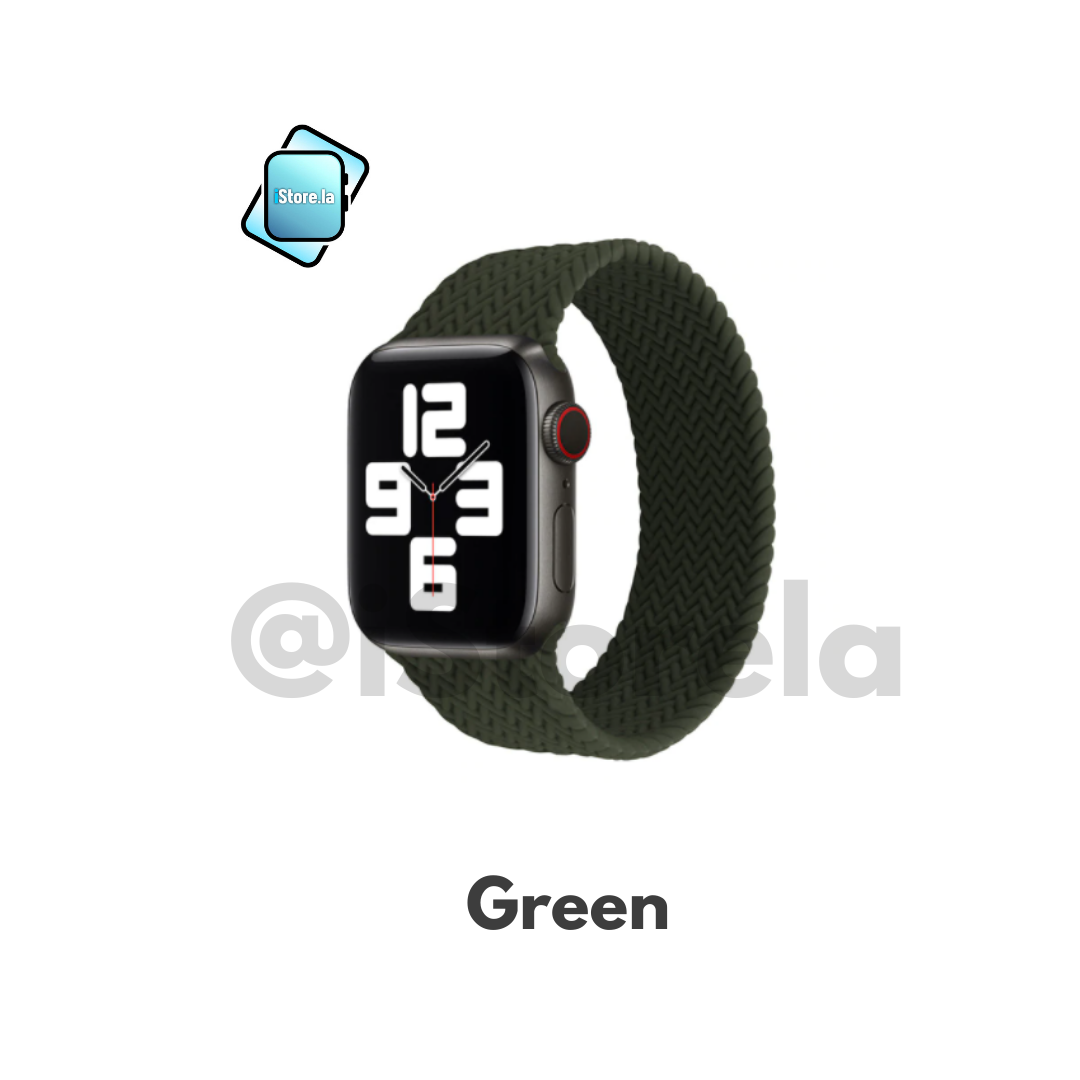 38-40-41mm Talla S / Green Army Correa Silicon Text Loop