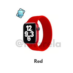 38-40-41mm Talla S / Red Correa Silicon Text Loop