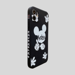 Mickey Hands Black Carcasa Mickey and Friends iPhone 12 Normal
