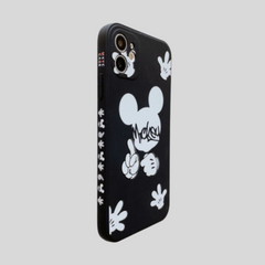 001 Mickey Hands Black Carcasa Mickey and Friends iPhone 12 Pro