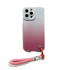 Pink Carcasa Degradé lanyard iPhone 13 Normal