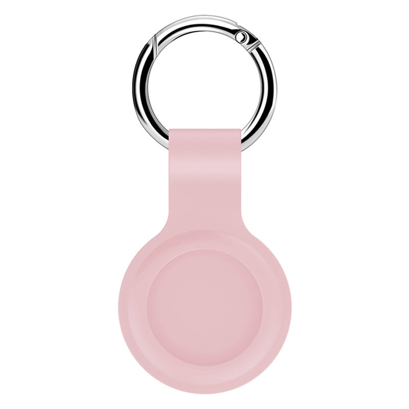 Pink AirTag Protector Liquid Silicone.