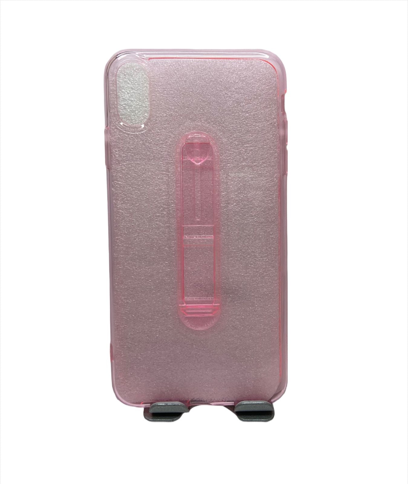 Carcasa iPhone Xs Max Pink Clear Holder