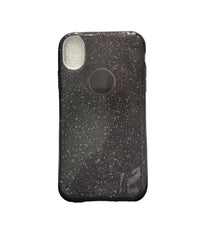 Glitter Black Carcasa Diseño iPhone XR