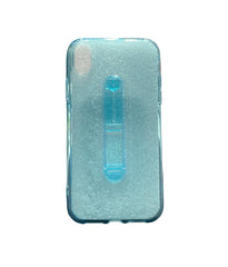 Blue Clear Carcasa Holder iPhone XR