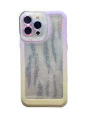 Lila-White Clear Print Carcasa Wild Shine iPhone 13 Pro Max