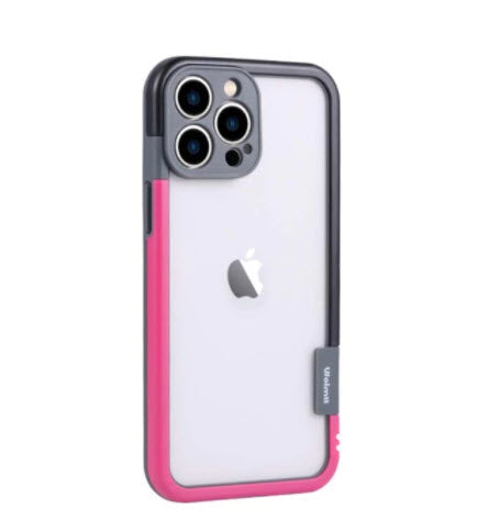 Black-Pink Carcasa Bumper Wolmtt (Solo Borde) iPhone 13 Pro Max