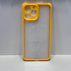 Yellow Carcasa Transparente con Borde iPhone 13 Pro Max