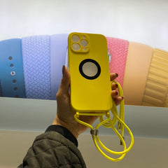 Yellow Carcasa Traveler con Cuerda iPhone 13 Pro