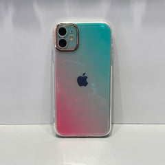 Blue-Clear-Pink Carcasa Degradé iPhone 11 Normal