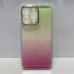 Green Clear Pink Carcasa Degradé iPhone 13 Pro
