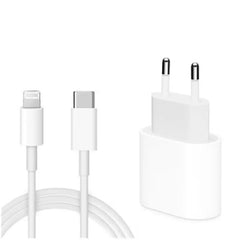 Pack Cargador iPhone carga rápida + cable tipo C