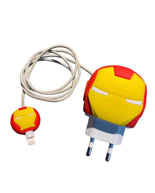 Iron Man Pack Premium de protector para Cargador y Cable