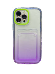 iPhone 7/8 / Purple-Magenta Carcasa Wallet Clear para iPhone