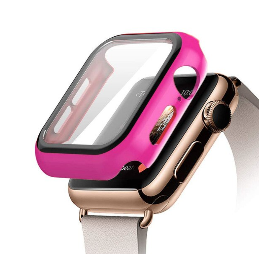 Pink Protector Completo Con Glass Unicolor 44mm