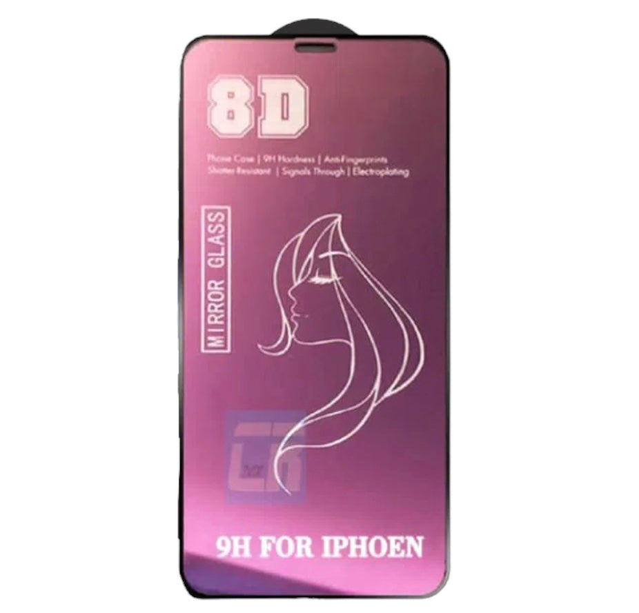 Iphone 13 Pro Max Lamina vidrio templado espejo HD Fucsia