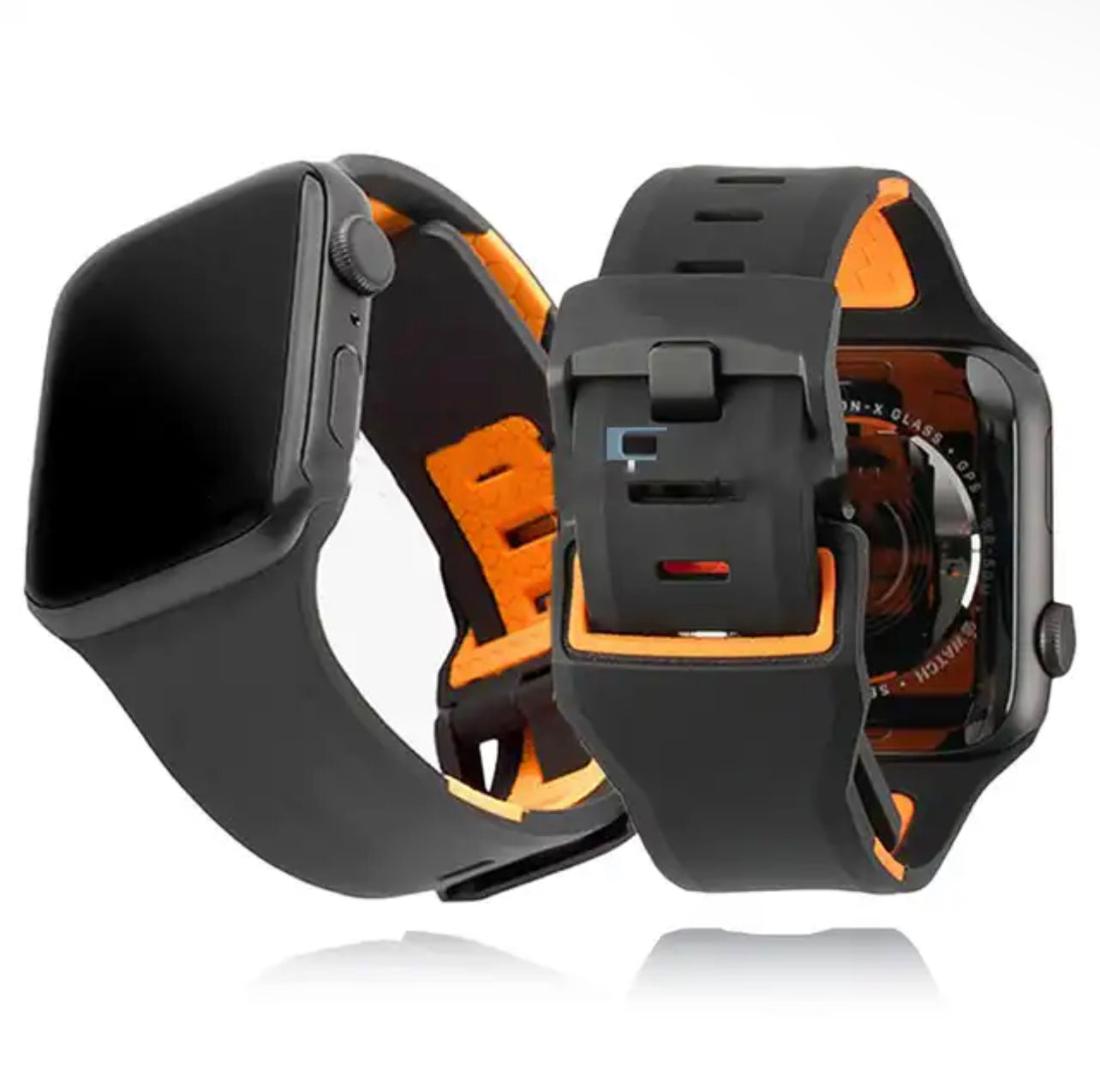 42-44-45-49mm / Black Orange Correa Premium UAG Active Modelo Civilian