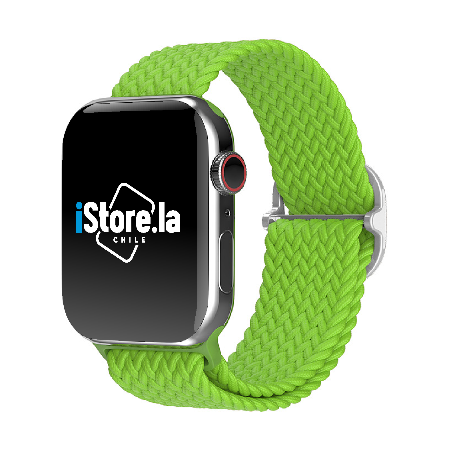 38-40-41mm / Green Light Nylon trenzada Ajustable